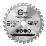 Фото - Диск пильный по дереву с твердосплавными напайками INTERTOOL CT-3016 Диск пильный по дереву с твердосплавными напайками INTERTOOL CT-3016