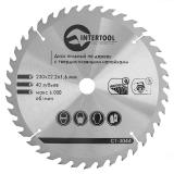 Фото - Диск пильный по дереву с твердосплавными напайками INTERTOOL CT-3044 Диск пильный по дереву с твердосплавными напайками INTERTOOL CT-3044