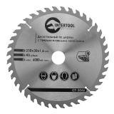 Фото - Диск пильный по дереву с твердосплавными напайками INTERTOOL CT-3046 Диск пильный по дереву с твердосплавными напайками INTERTOOL CT-3046
