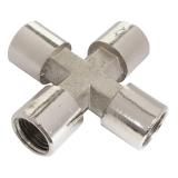 Фото - Крестовое соединение с внутренней резьбой 1/4” INTERTOOL PT-1864 Крестовое соединение с внутренней резьбой 1/4” INTERTOOL PT-1864