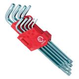 Фото - Набор Г-образных ключей TORX с отверстием INTERTOOL HT-0606 Набор Г-образных ключей TORX с отверстием INTERTOOL HT-0606