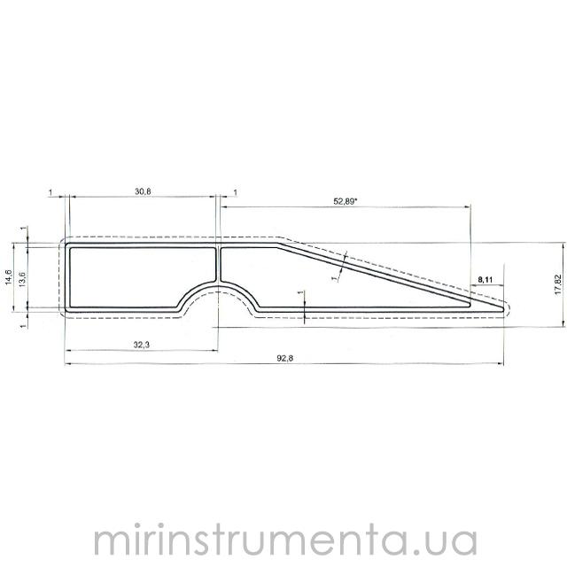 Фото №2 Правило трапециевидное INTERTOOL MT-2215 Купить: Правило трапециевидное INTERTOOL MT-2215