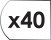 Количество единиц в наборе 40