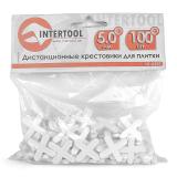 Фото - Набор дистанционных крестиков для плитки INTERTOOL HT-0355 Набор дистанционных крестиков для плитки INTERTOOL HT-0355