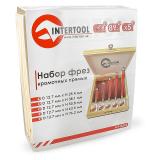 Фото - Набор фрез кромочных прямых INTERTOOL HT-0076 Набор фрез кромочных прямых INTERTOOL HT-0076