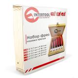 Фото - Набор фрез пазовых прямых INTERTOOL HT-0075 Набор фрез пазовых прямых INTERTOOL HT-0075