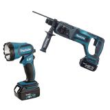 Фото - Набор инструментов (BML185 + BHR241RFE) Makita DK1890 Набор инструментов (BML185 + BHR241RFE) Makita DK1890