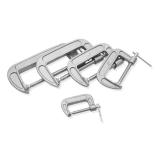 Фото - Струбцина INTERTOOL HT-6016, тип "G", 100 мм Струбцина INTERTOOL HT-6016, тип "G", 100 мм
