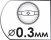 Диаметр форсунки 0,3 мм