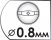 Диаметр форсунки 0,8 мм