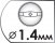 Диаметр форсунки 1,4 мм