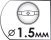 Диаметр форсунки 1,5 мм