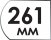 Длина 261 мм