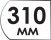 Длина 310 мм