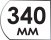 Длина 340 мм